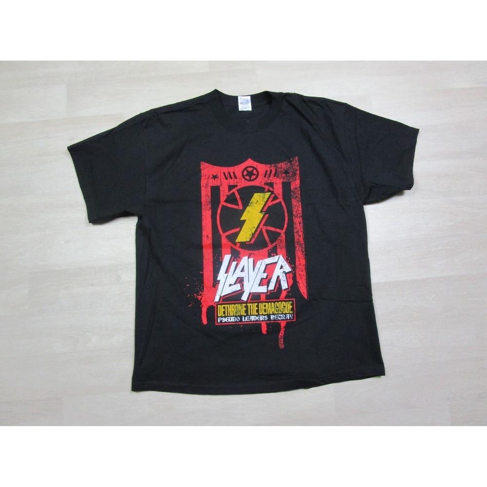 Vintage Slayer Band T Shirt (XL)‎ Y2K 2006 Tour Graphic Unholy Alliance Dethrone